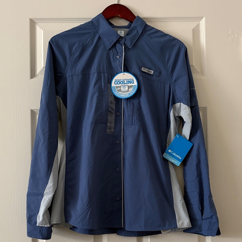 Columbia PFG Vented Ultimate Catch ZERO Hybrid Shirt Womens Sz XL